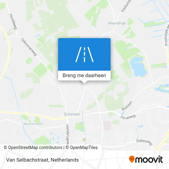 Van Selbachstraat kaart