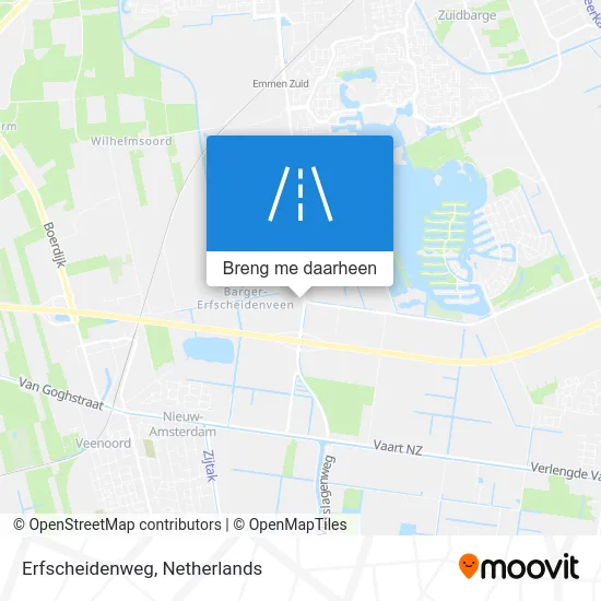 Erfscheidenweg kaart