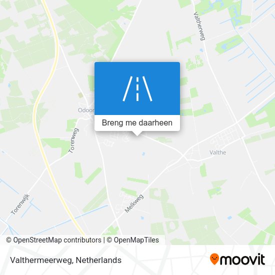 Valthermeerweg kaart