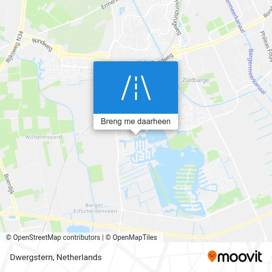 Dwergstern kaart