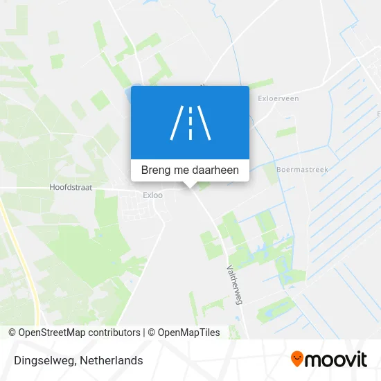 Dingselweg kaart