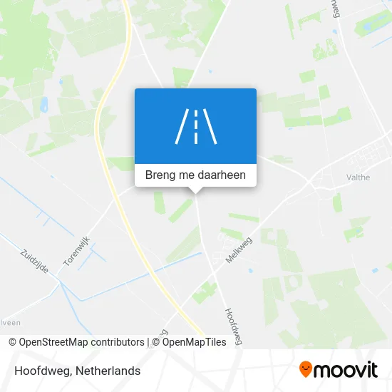 Hoofdweg kaart