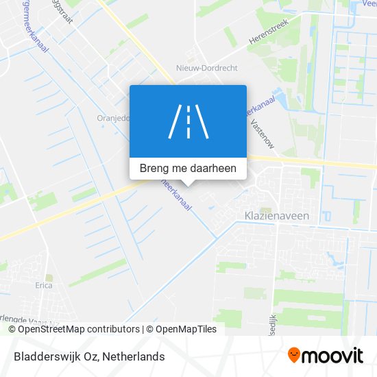 Bladderswijk Oz kaart