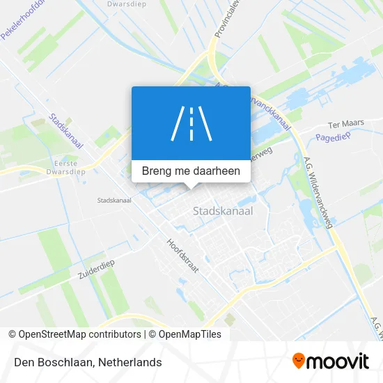 Den Boschlaan kaart