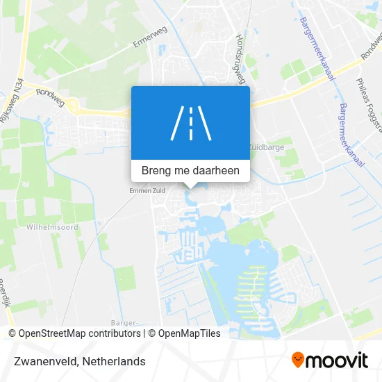 Zwanenveld kaart