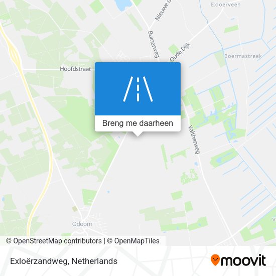 Exloërzandweg kaart