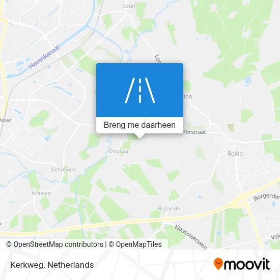 Kerkweg kaart