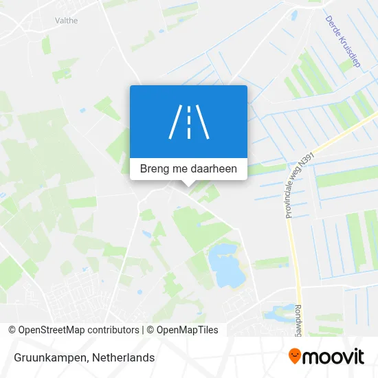 Gruunkampen kaart