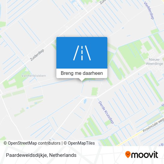 Paardeweidsdijkje kaart