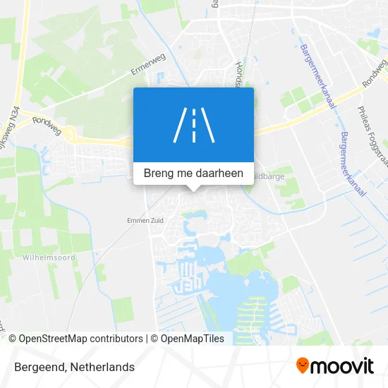 Bergeend kaart