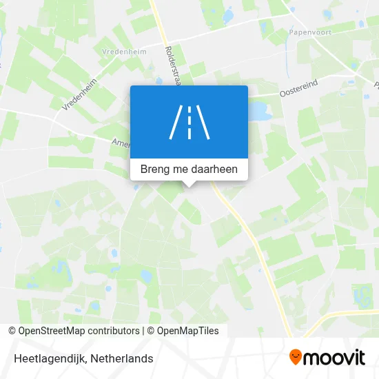 Heetlagendijk kaart