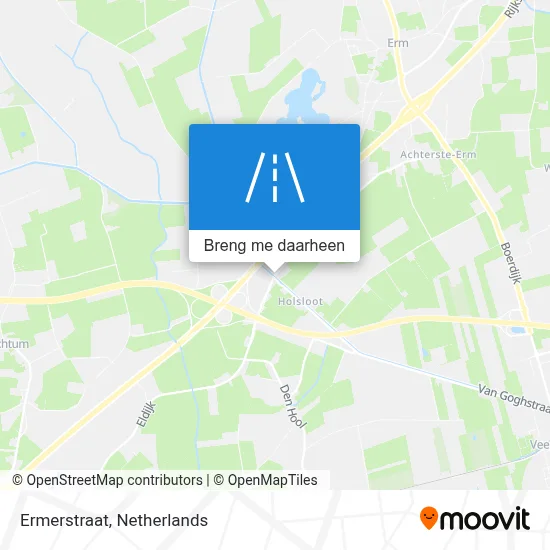 Ermerstraat kaart