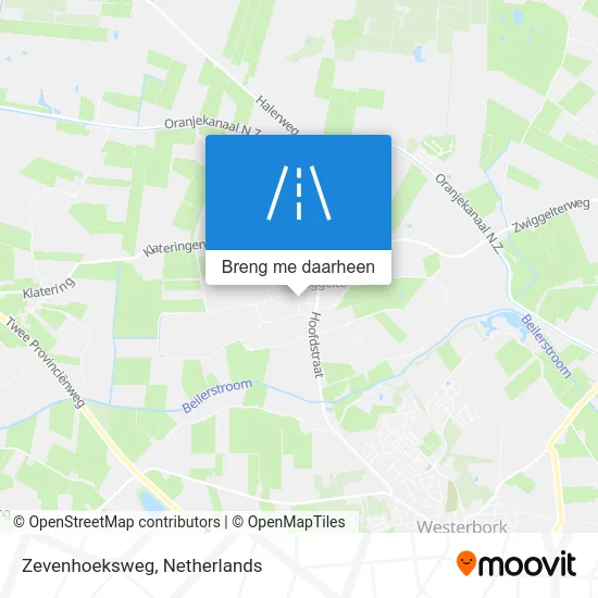 Zevenhoeksweg kaart
