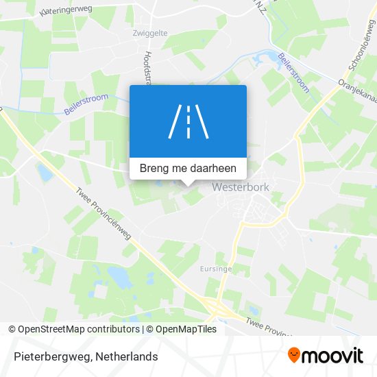 Pieterbergweg kaart