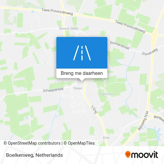 Boelkenweg kaart