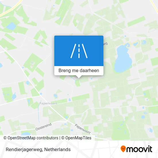 Rendierjagerweg kaart