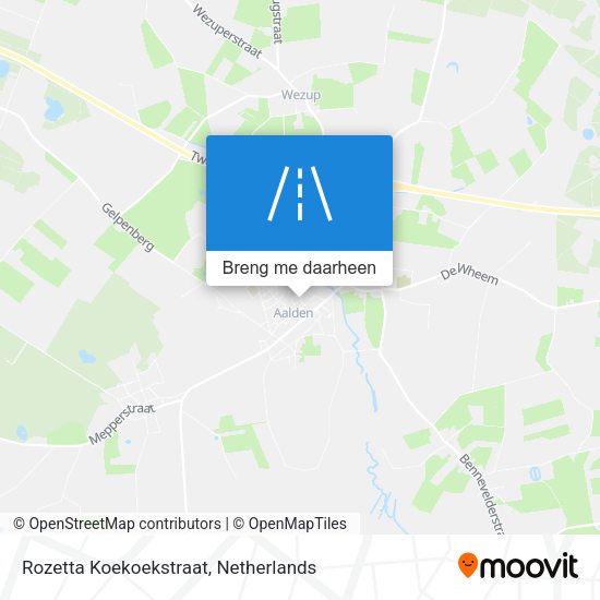 Rozetta Koekoekstraat kaart