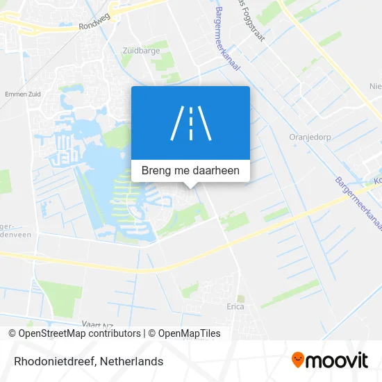 Rhodonietdreef kaart