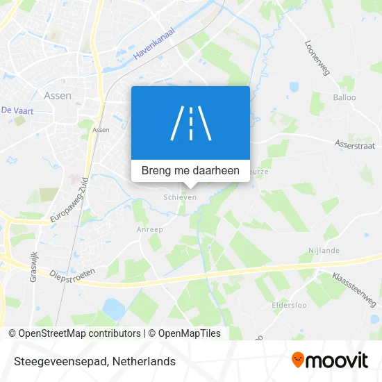 Steegeveensepad kaart