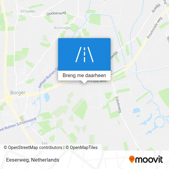 Eeserweg kaart