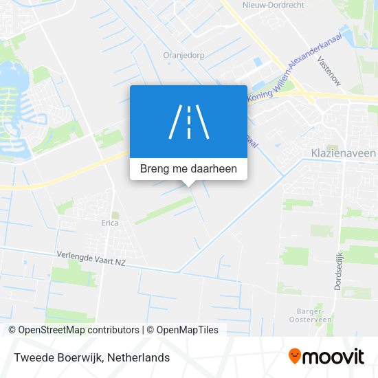 Tweede Boerwijk kaart