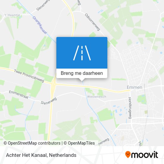Achter Het Kanaal kaart