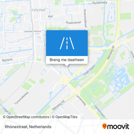 Rhônestraat kaart