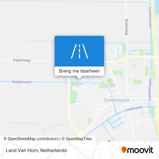 Land Van Horn kaart