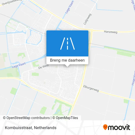 Kombuisstraat kaart