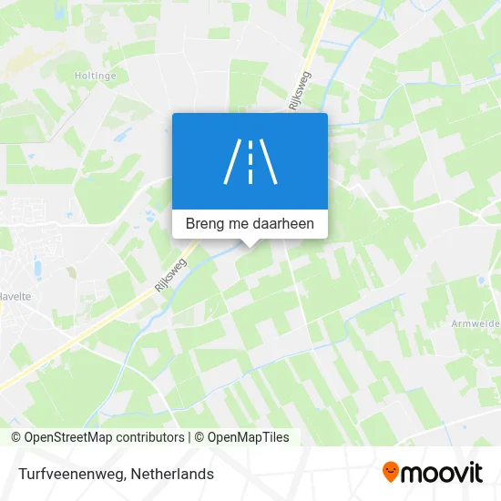 Turfveenenweg kaart