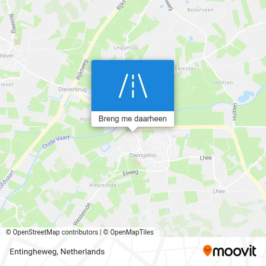 Entingheweg kaart