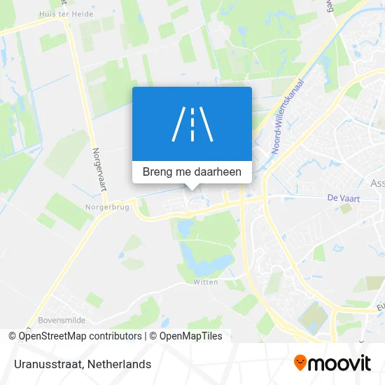 Uranusstraat kaart