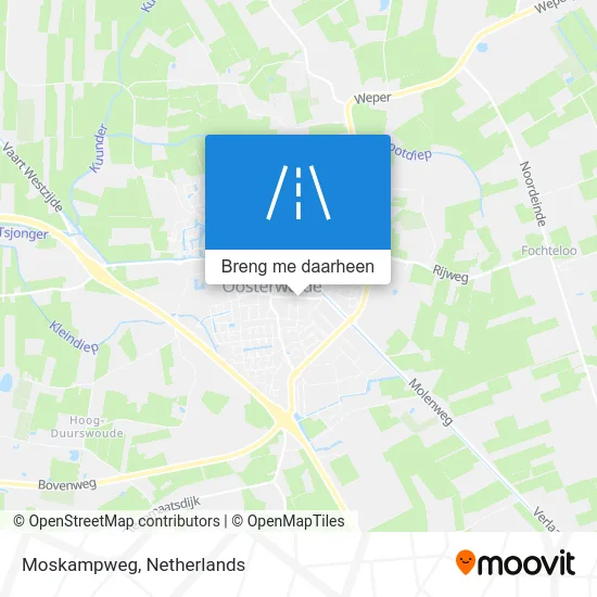 Moskampweg kaart
