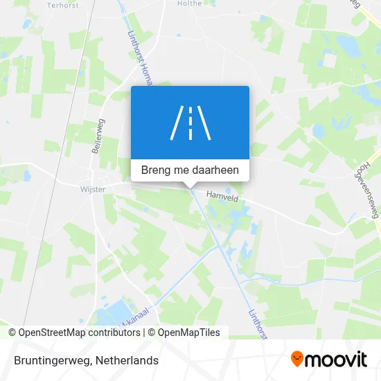 Bruntingerweg kaart