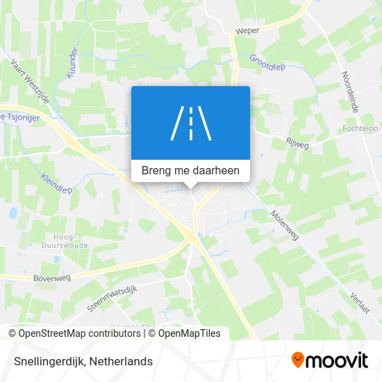 Snellingerdijk kaart