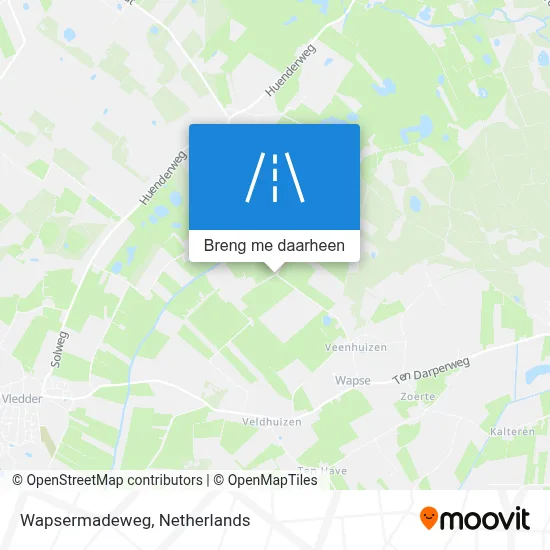 Wapsermadeweg kaart