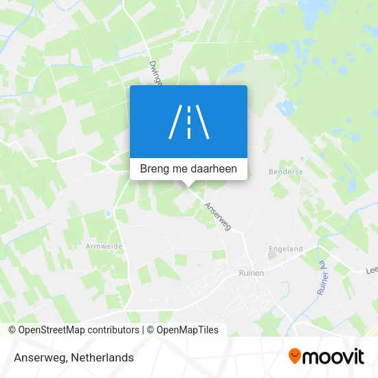 Anserweg kaart