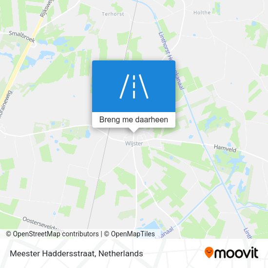 Meester Haddersstraat kaart