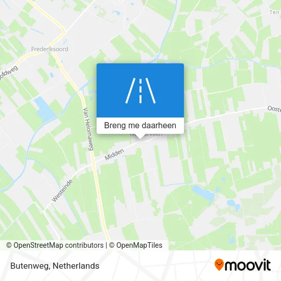 Butenweg kaart