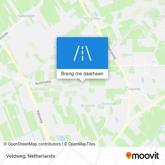 Veldweg kaart
