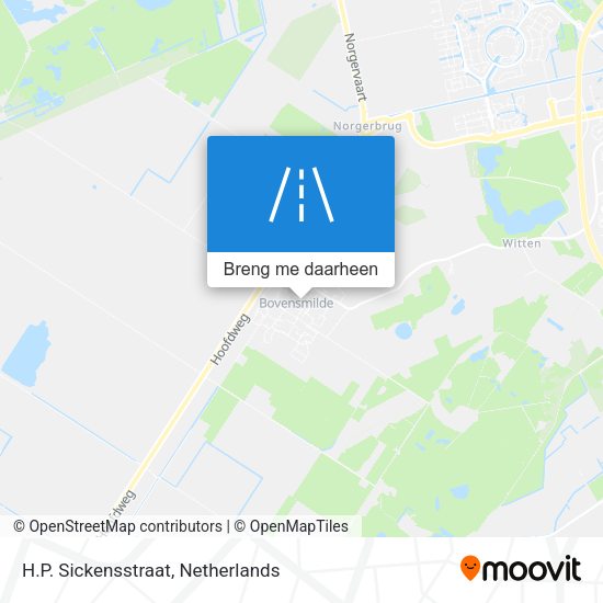 H.P. Sickensstraat kaart