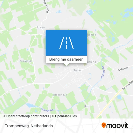 Trompenweg kaart