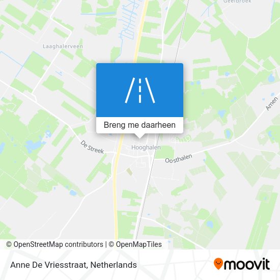 Anne De Vriesstraat kaart