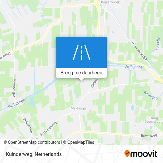 Kuinderweg kaart