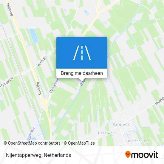 Nijentapperweg kaart