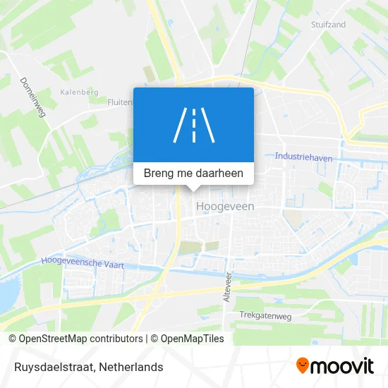 Ruysdaelstraat kaart