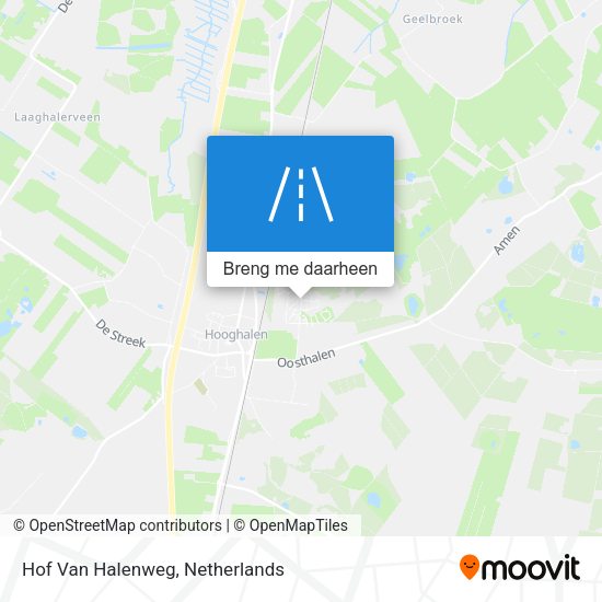 Hof Van Halenweg kaart