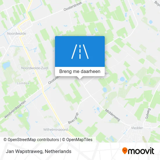 Jan Wapstraweg kaart