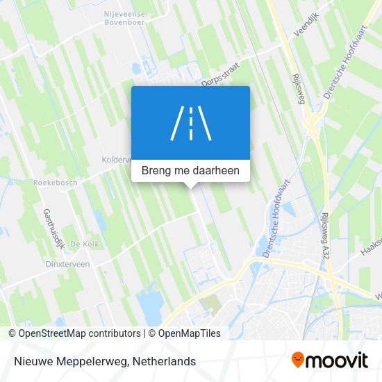 Nieuwe Meppelerweg kaart