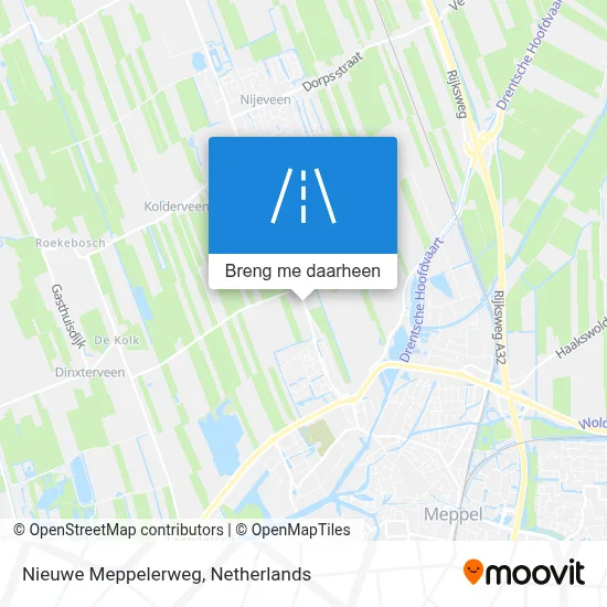 Nieuwe Meppelerweg kaart